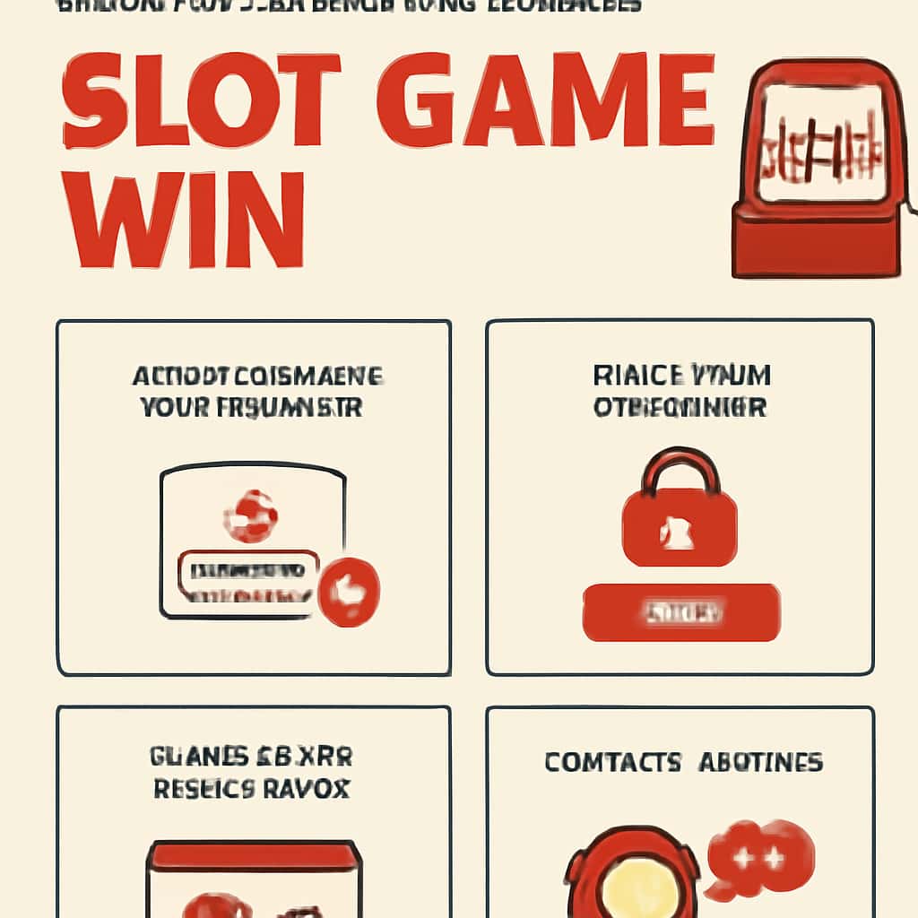 Diagram illustrating steps to fix login for Slot Game Win.