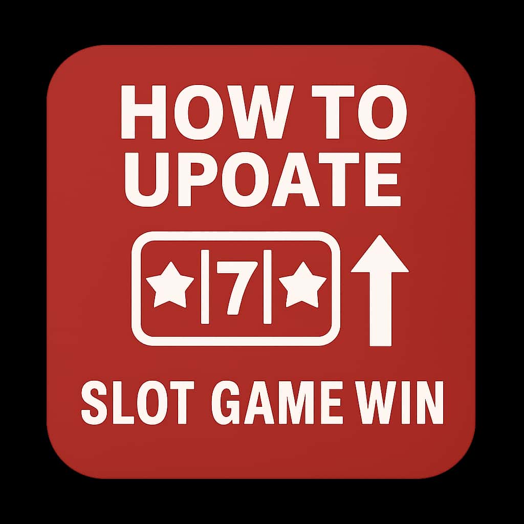 A badge symbolizing guidance on updating Slot Game Win.