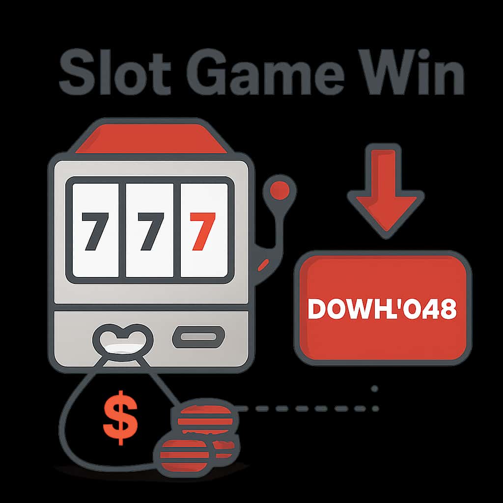Diagram illustrating the Slot Game Win Download process.