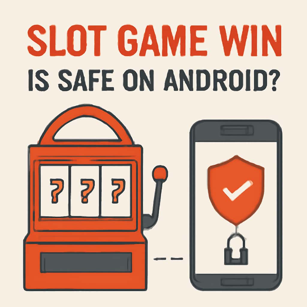 Illustration detailing the safety precautions for Slot Game Win on Android.