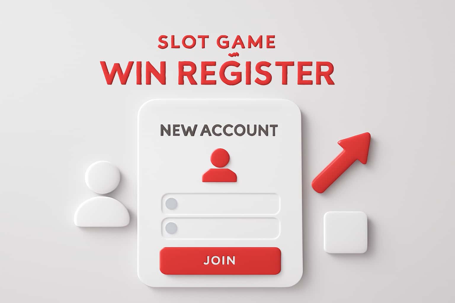 Slot Game Win Register - New Account Interface