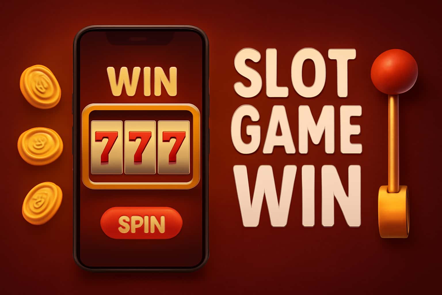 Informational scene showcasing features of Slot Game Win on iOS.