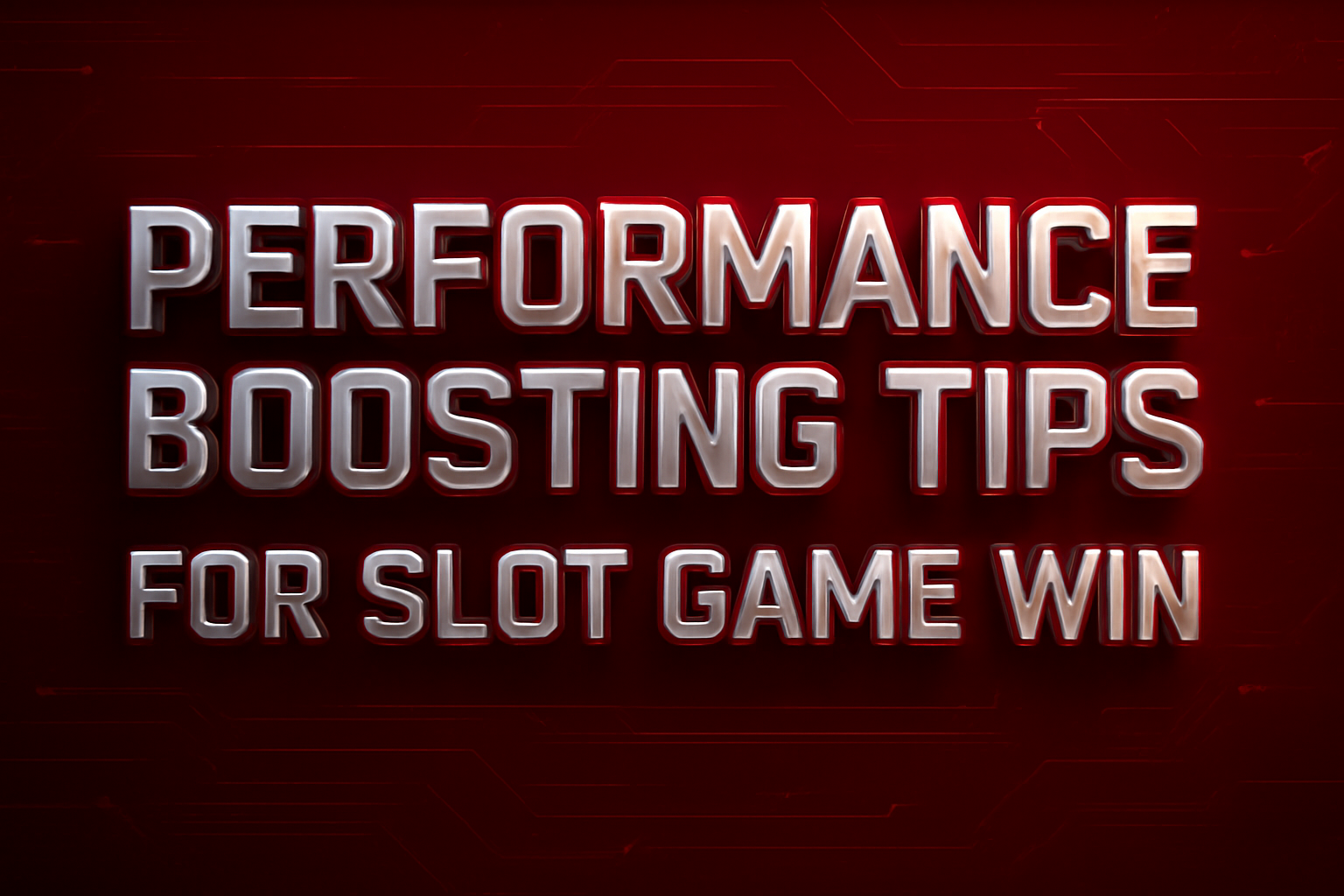 Visual representation of optimizing performance in Slot Game Win.