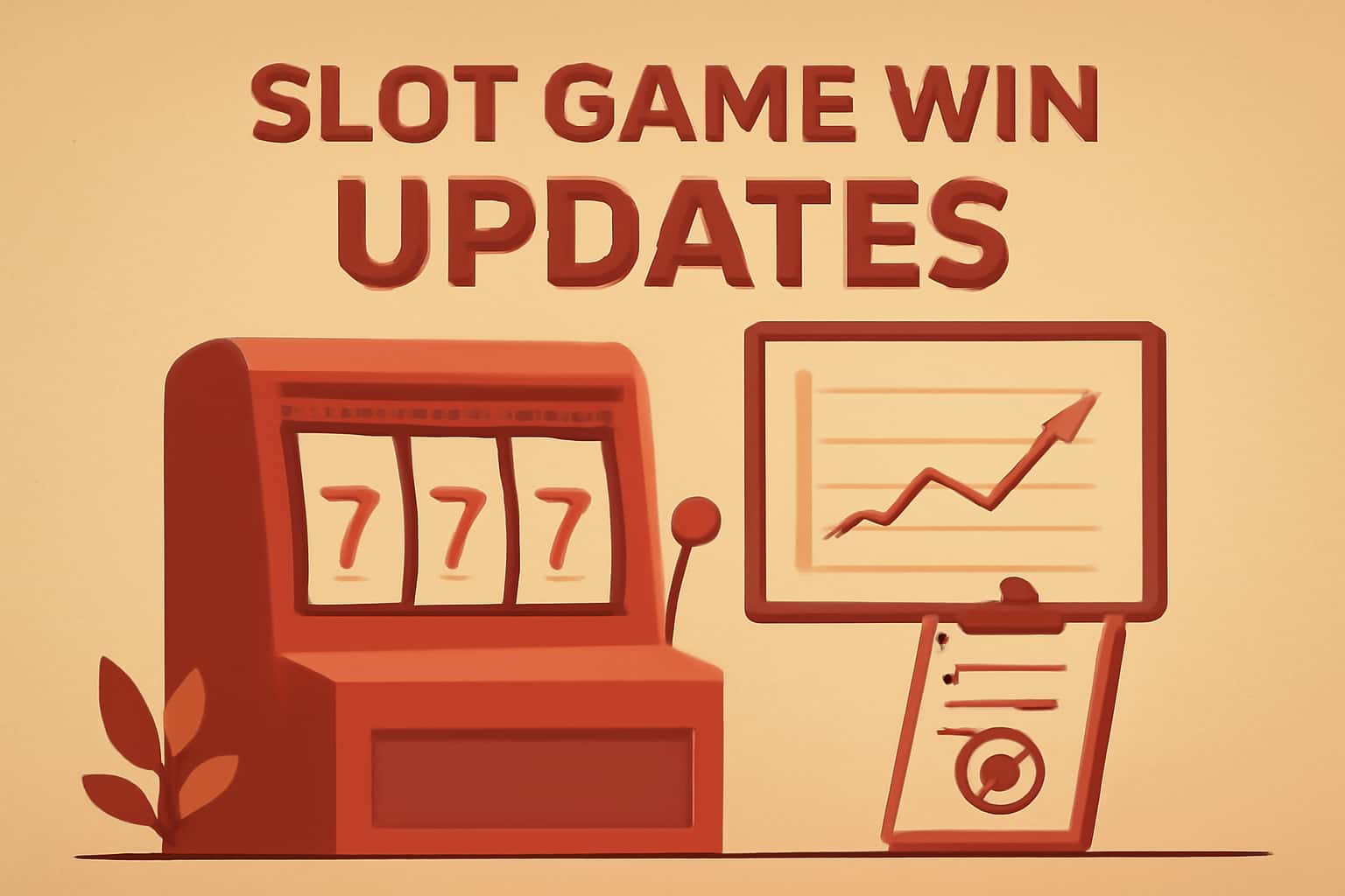 Neutral informational scene showcasing Slot Game Win Updates.