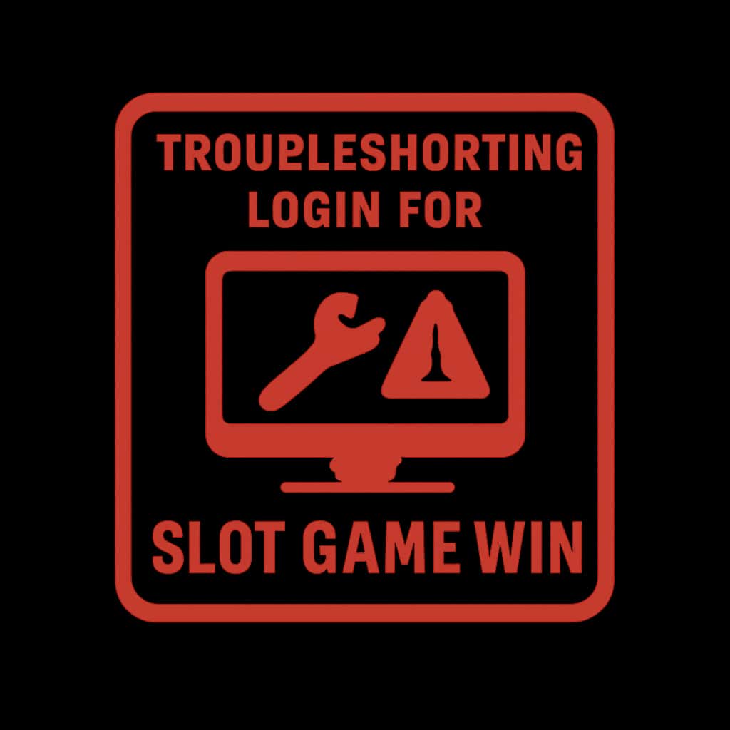 An icon representing troubleshooting login for Slot Game Win.